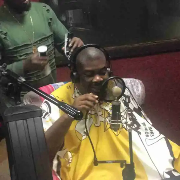 “I Must Blow By Force” – Don Jazzy Takes Haircut To His Studio (Photos)